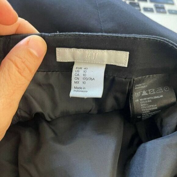 H&M Mini Pencil Skirt Black Size 10 Classic Wear to Work - Picture 5 of 6